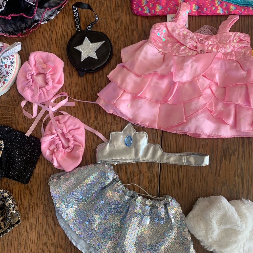 Build A Bear Bundle Clothing & Accessories shoes, costumes, hair bows… - Picture 7 of 15